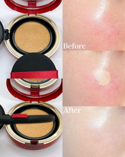 インテグレート プロフィニッシュクッション/インテグレート/クッションファンデーションを使ったクチコミ(4枚目)