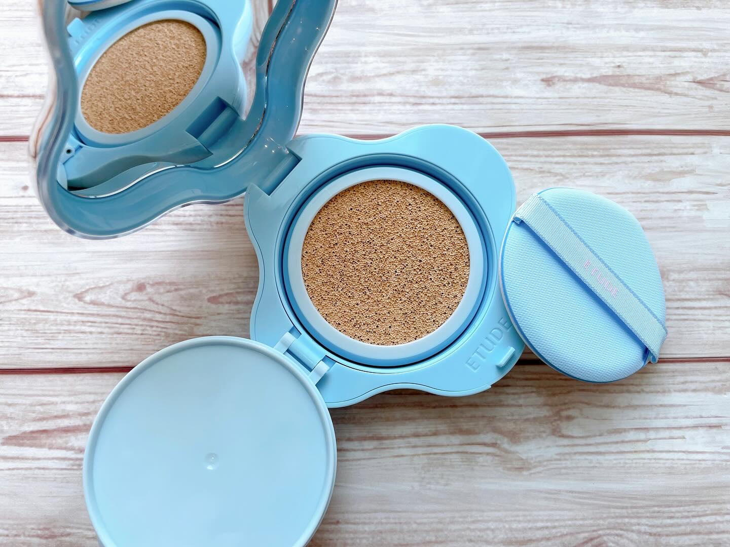 クラウドフィルタークッション/ETUDE/クッションファンデーションを使ったクチコミ（3枚目）