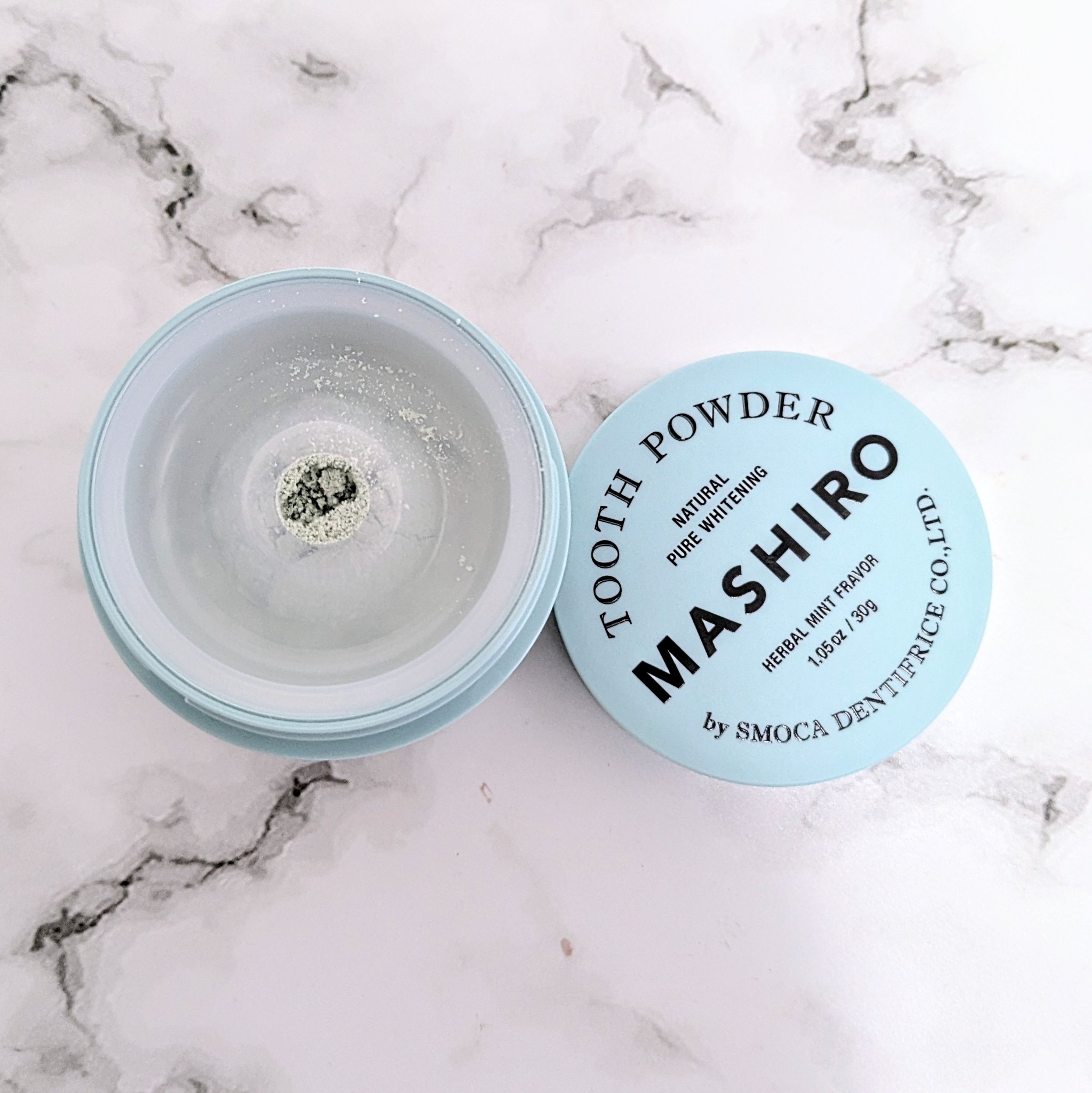 MASHIRO 薬用ホワイトニングパウダー ハーブミント/MASHIRO/歯磨き粉を使ったクチコミ（1枚目）