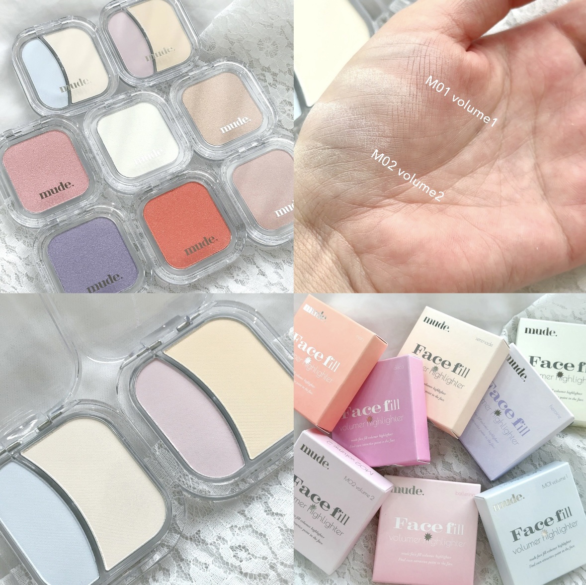 フェイスフィルボリューマーハイライター/mude./パウダーハイライトを使ったクチコミ（2枚目）