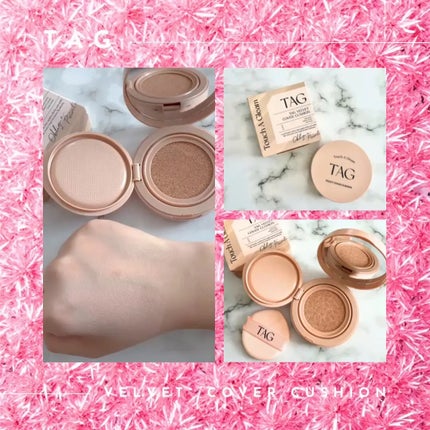ベルベットカバークッション/TAG/クッションファンデーションを使ったクチコミ(3枚目)