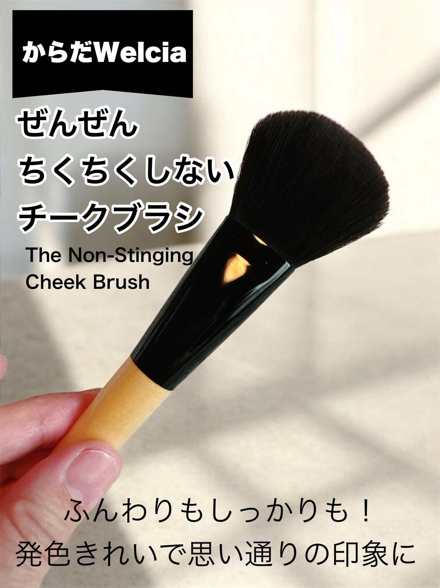 ぜんぜんチクチクしないチークブラシ/ウエルシア/メイクブラシを使ったクチコミ(1枚目)