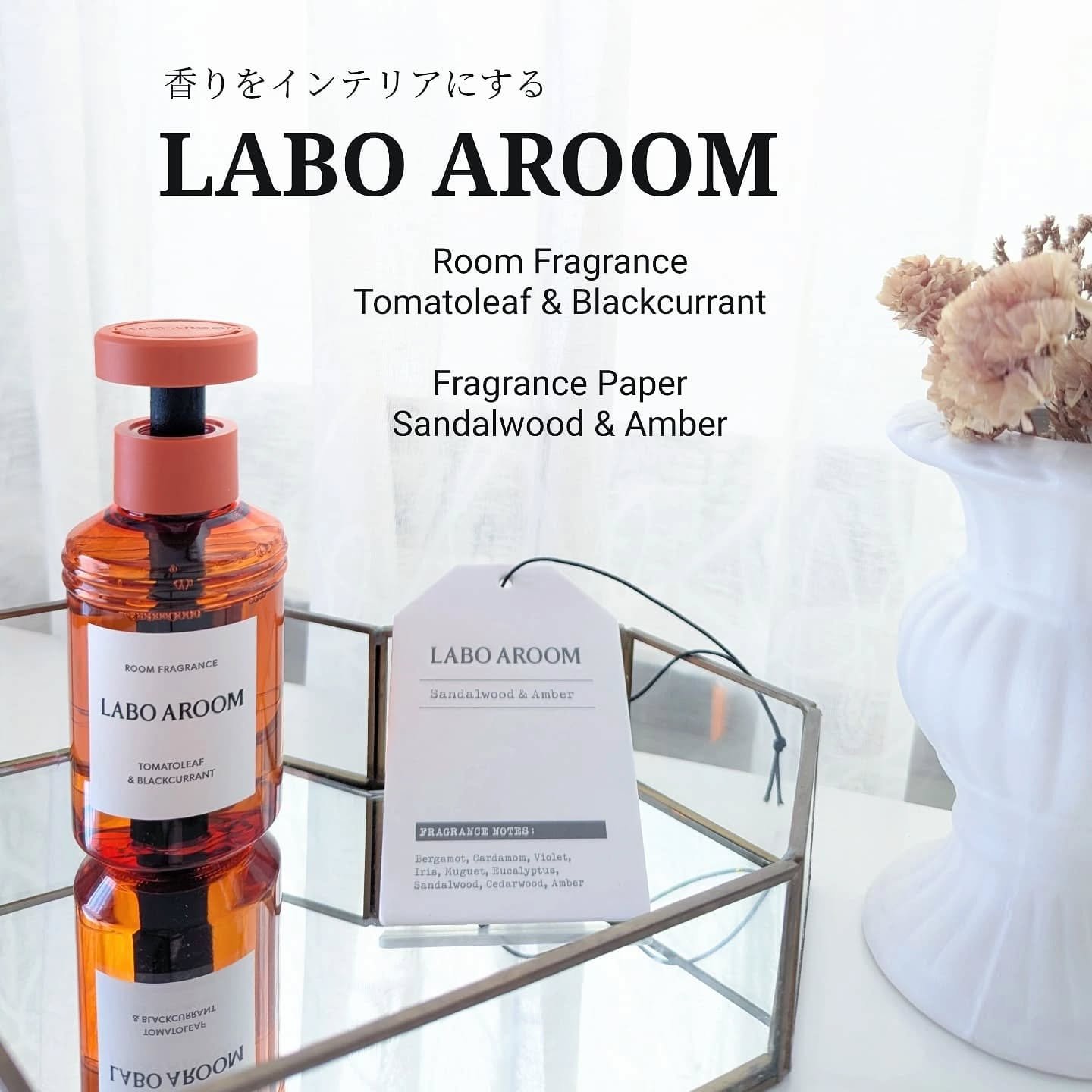 フレグランスペーパー サンダルウッド＆アンバー/LABO AROOM/香水(その他)を使ったクチコミ（1枚目）