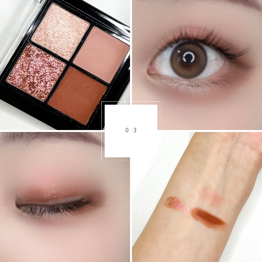 UR GLAM グリッターアイズ /U R GLAM/アイシャドウパレットを使ったクチコミ(5枚目)