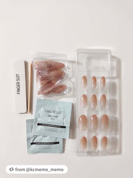 ネイルチップ(シールタイプ)/FINGER SUIT/ネイルチップ・パーツを使ったクチコミ(3枚目)