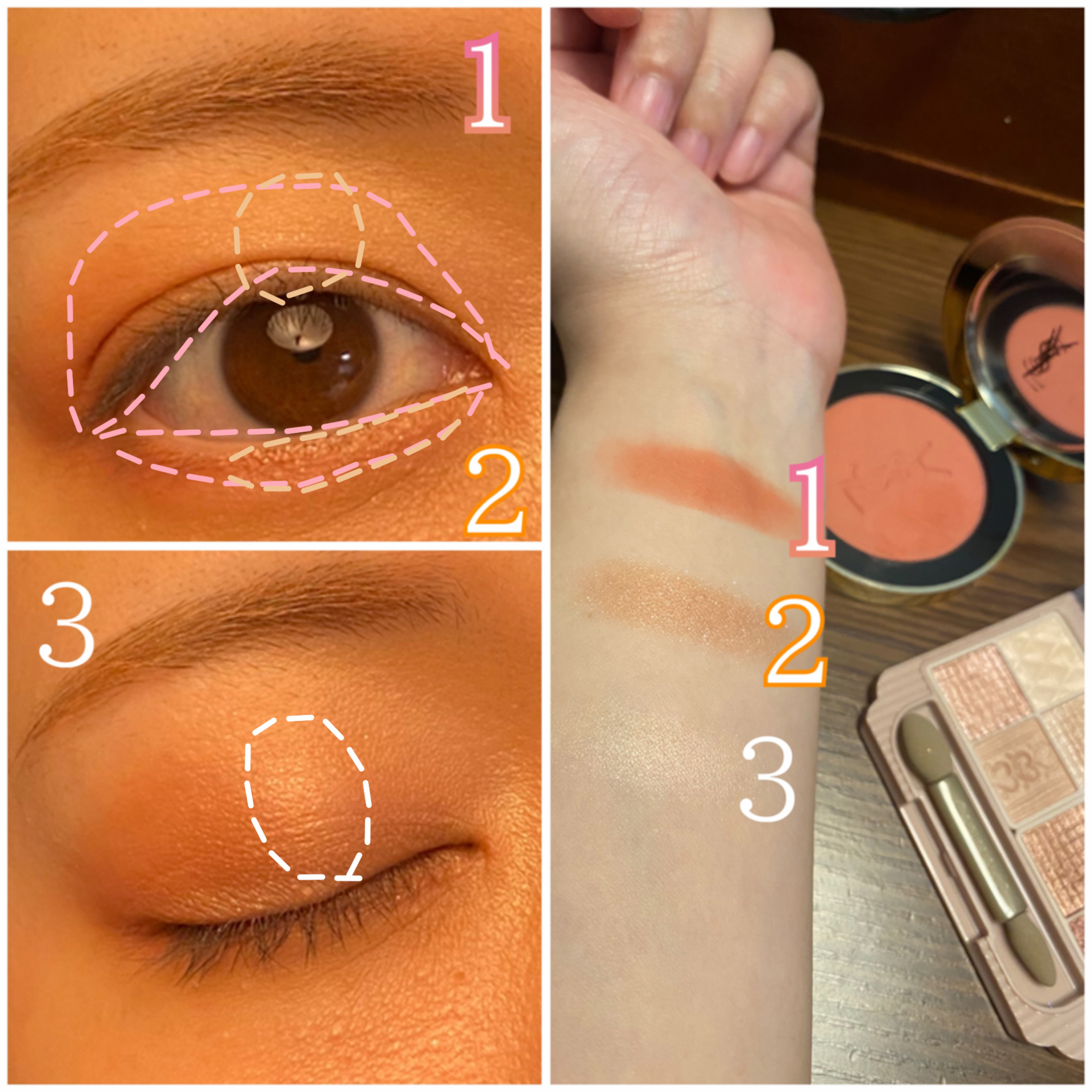 プティパレットアイズ/キャンメイク/パウダーアイシャドウを使ったクチコミ（3枚目）