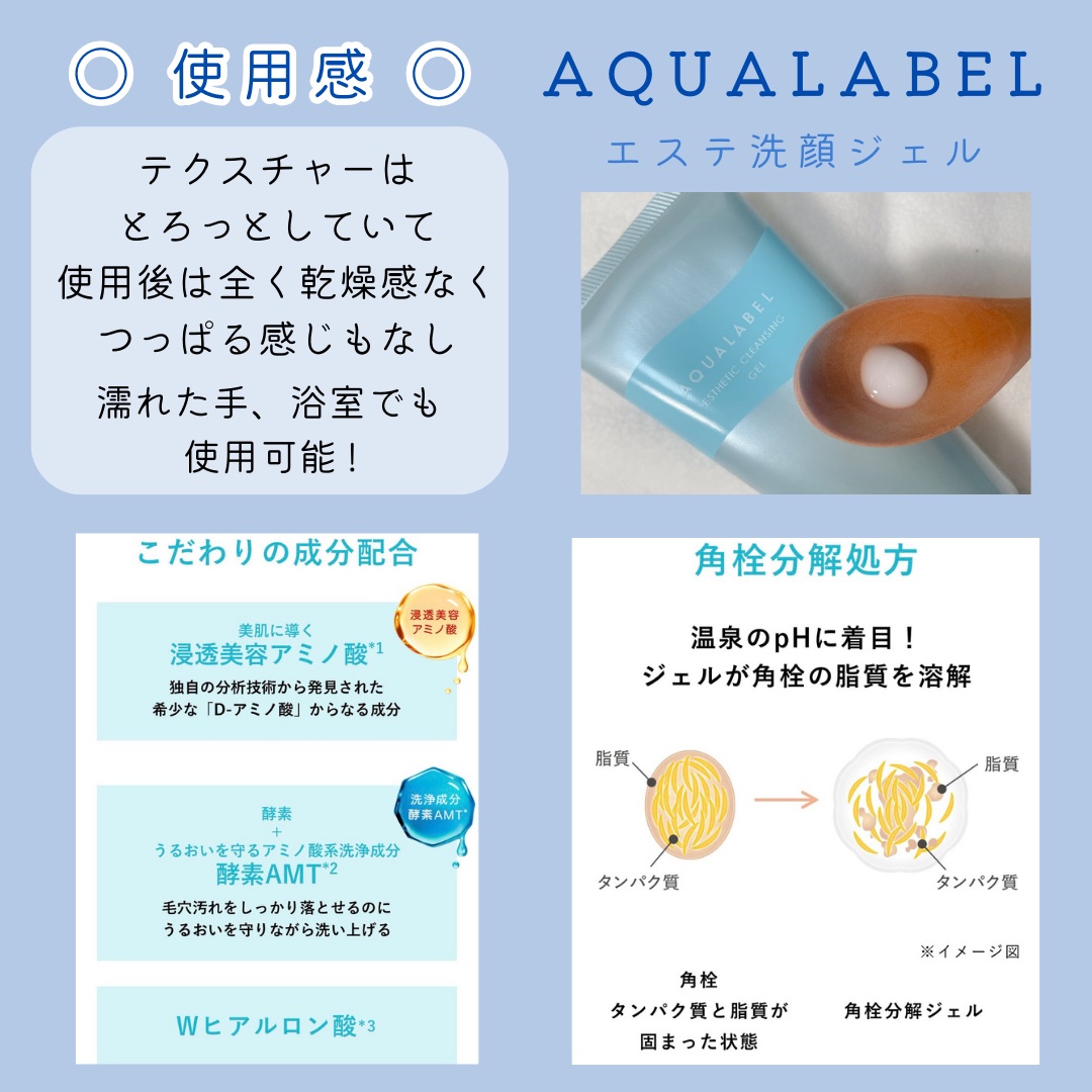エステ洗顔ジェル/アクアレーベル/その他洗顔料を使ったクチコミ（2枚目）