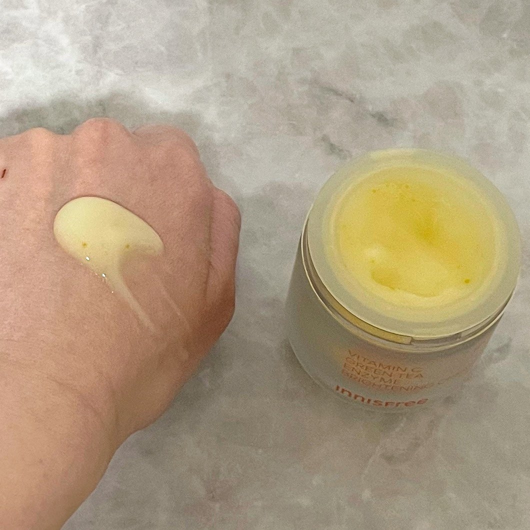 ビタC グリーンティーエンザイム ブライト クリーム/innisfree/フェイスクリームを使ったクチコミ(4枚目)