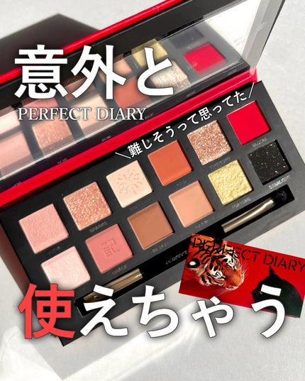 エクスプローラ12色 動物アイシャドウパレット/PERFECT DIARY/アイシャドウパレットを使ったクチコミ(1枚目)