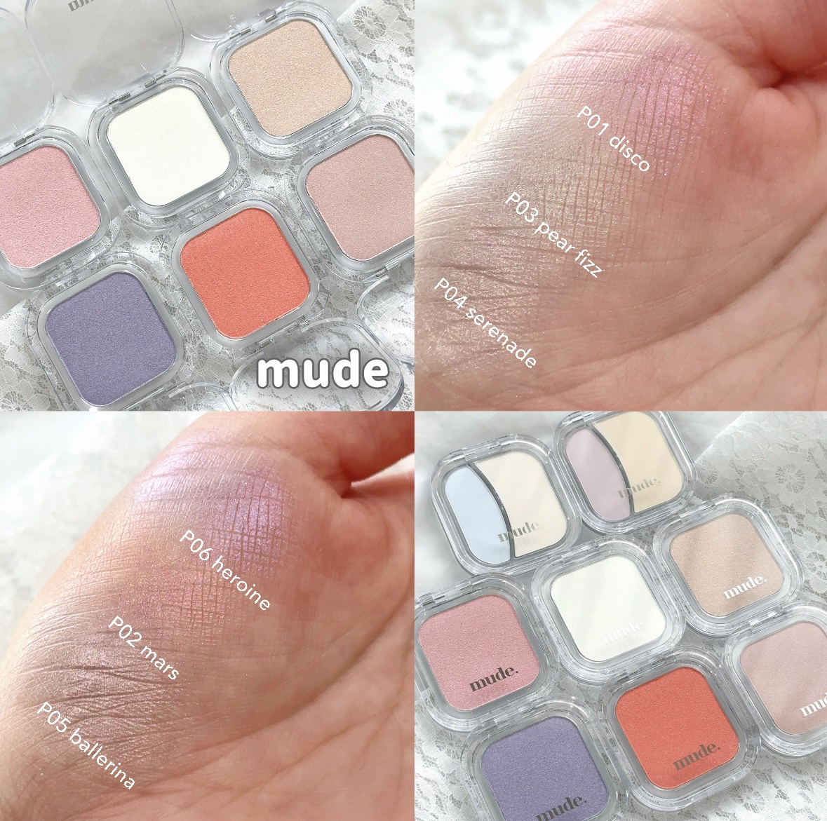 フェイスフィルボリューマーハイライター/mude./パウダーハイライトを使ったクチコミ（1枚目）