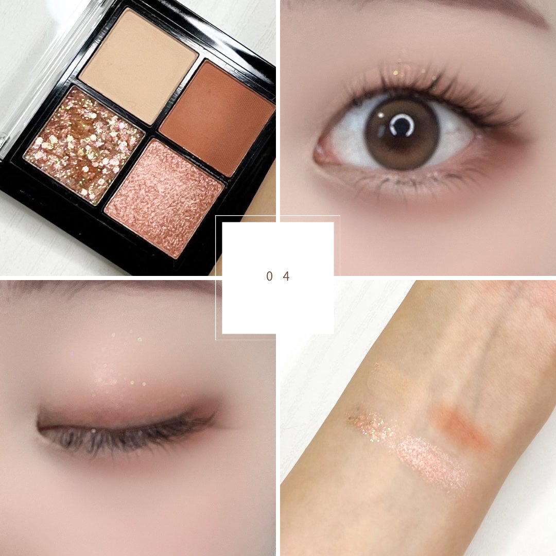 UR GLAM グリッターアイズ /U R GLAM/アイシャドウパレットを使ったクチコミ(6枚目)