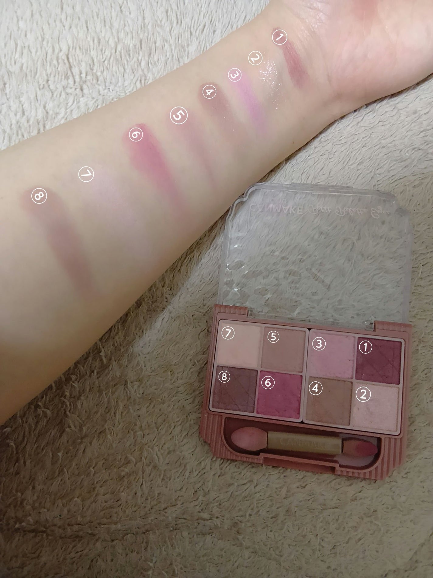 プティパレットアイズ(マットタイプ)/キャンメイク/パウダーアイシャドウを使ったクチコミ(4枚目)