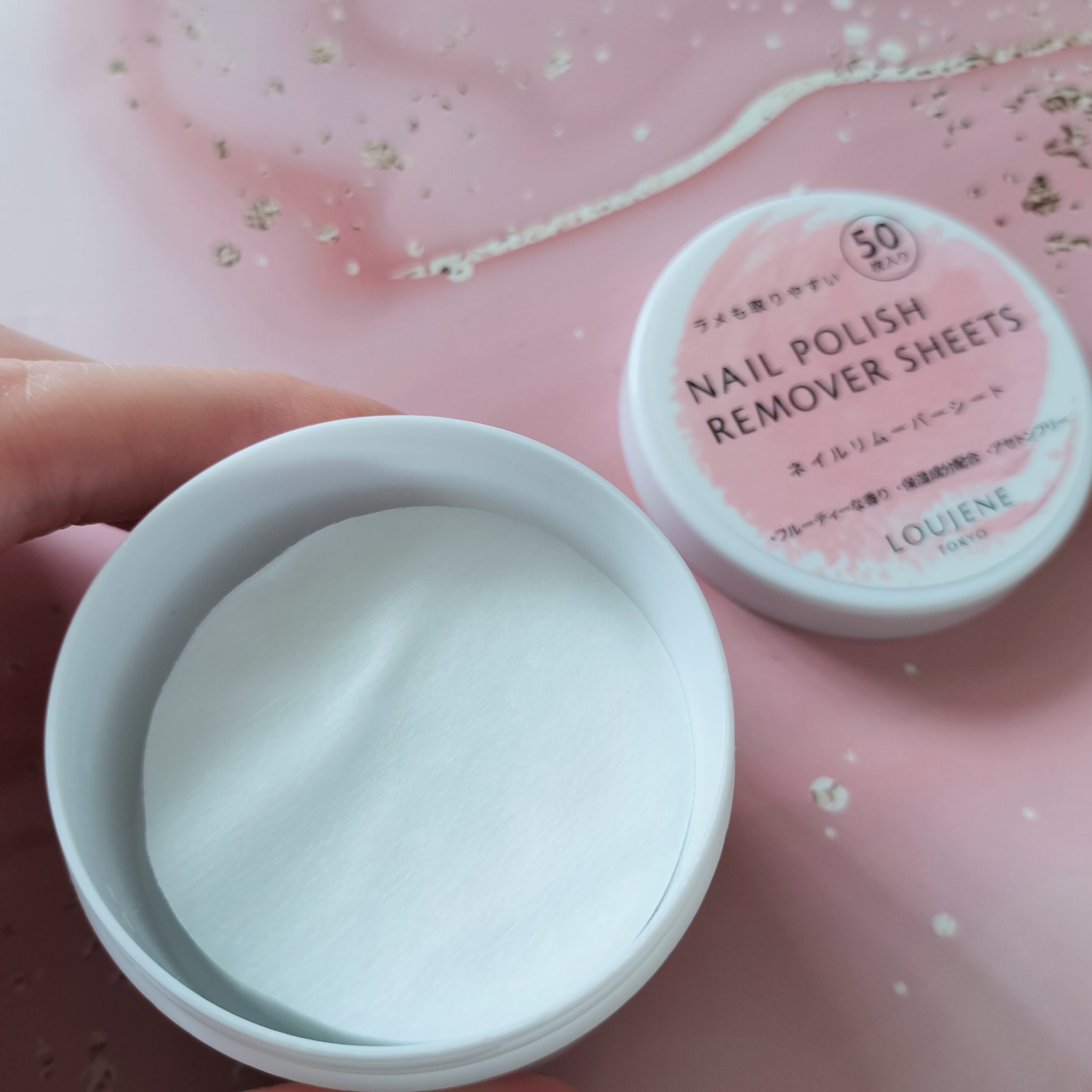 LJ ネイルリムーバーシート/セリア/除光液を使ったクチコミ（2枚目）