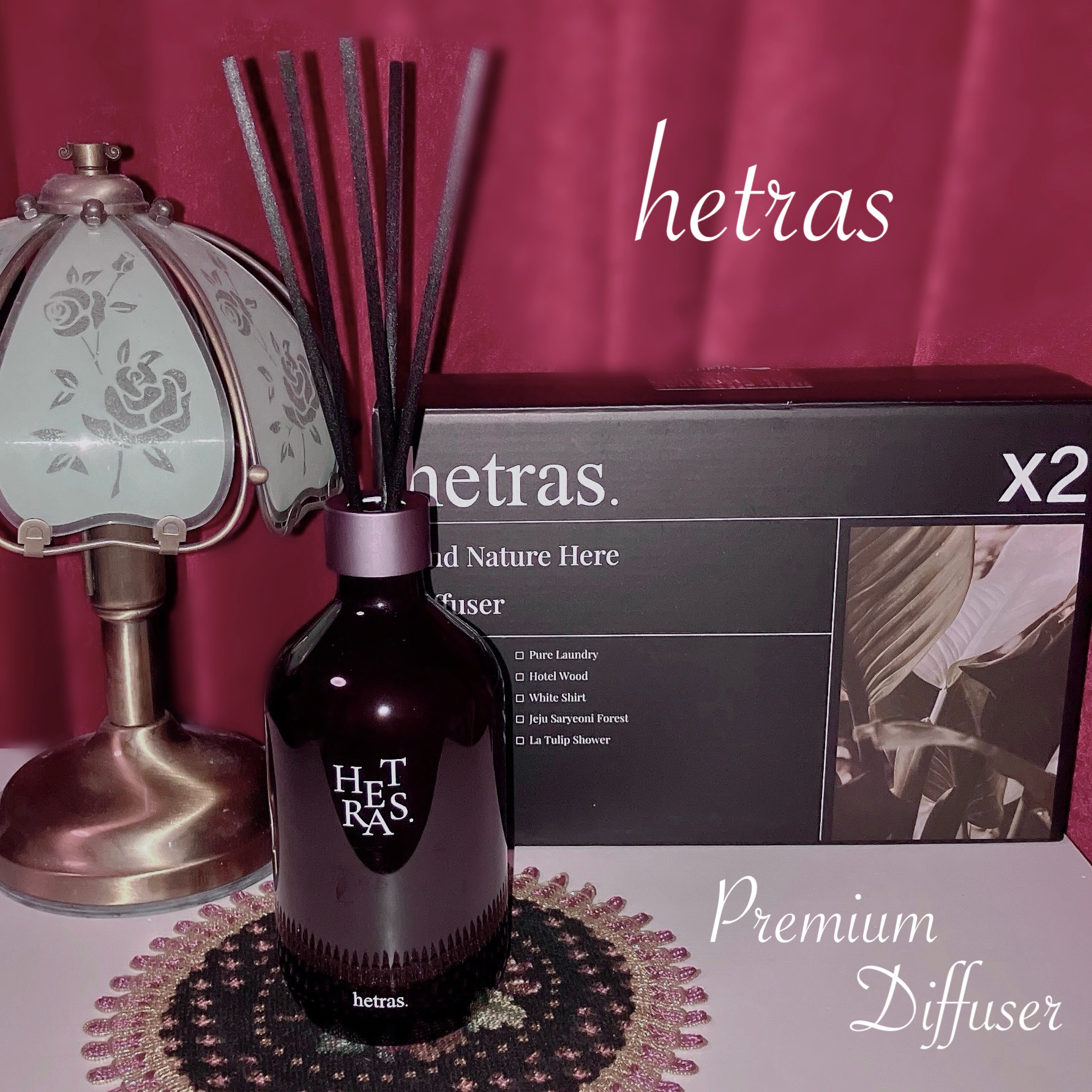 プレミアムディフューザー/hetras/ルームフレグランスを使ったクチコミ（1枚目）