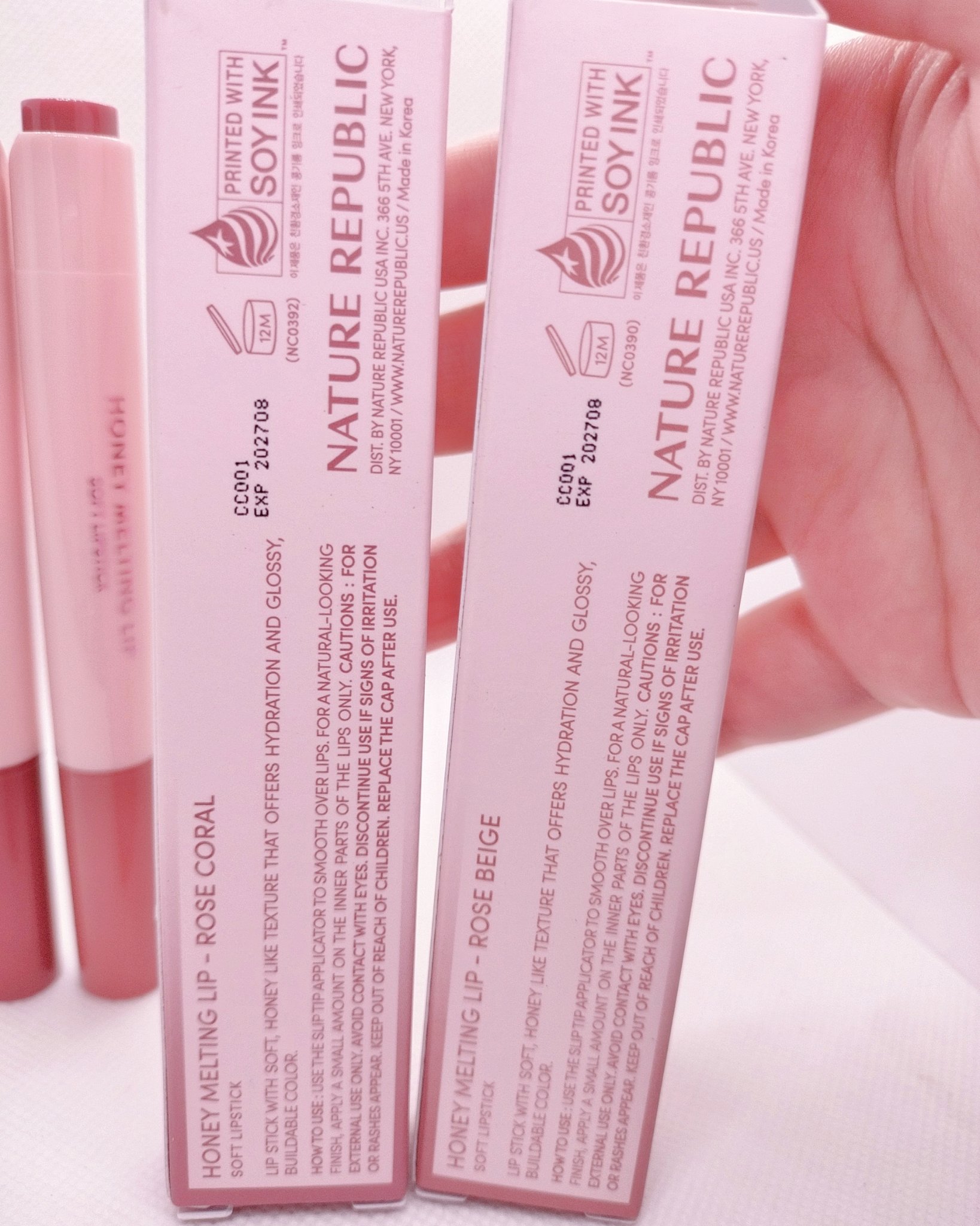ハニーメルティングリップ/ネイチャーリパブリック/口紅を使ったクチコミ（3枚目）