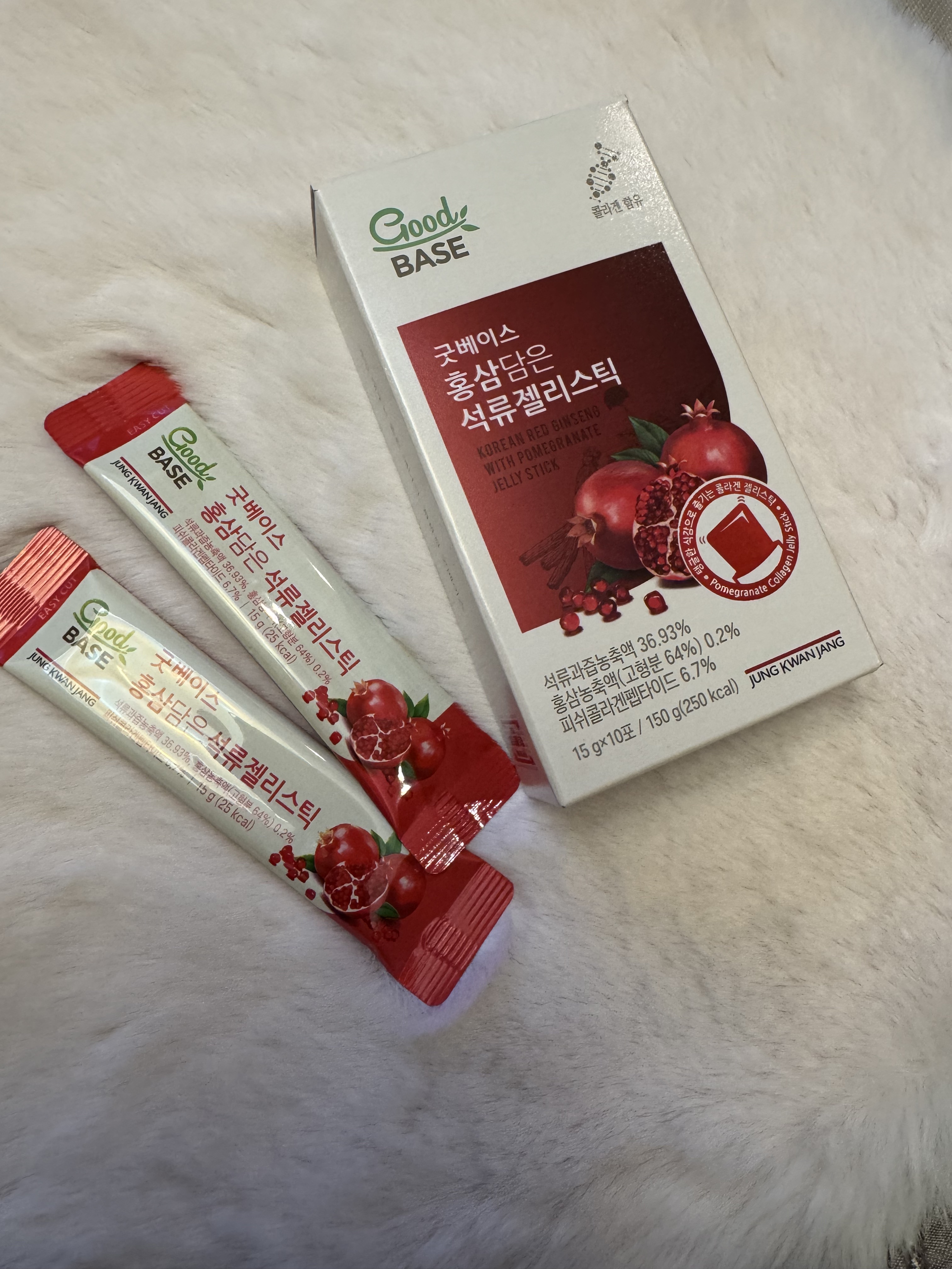 GoodBASE 紅参・ザクロスティック/正官庄/ドリンクを使ったクチコミ（1枚目）