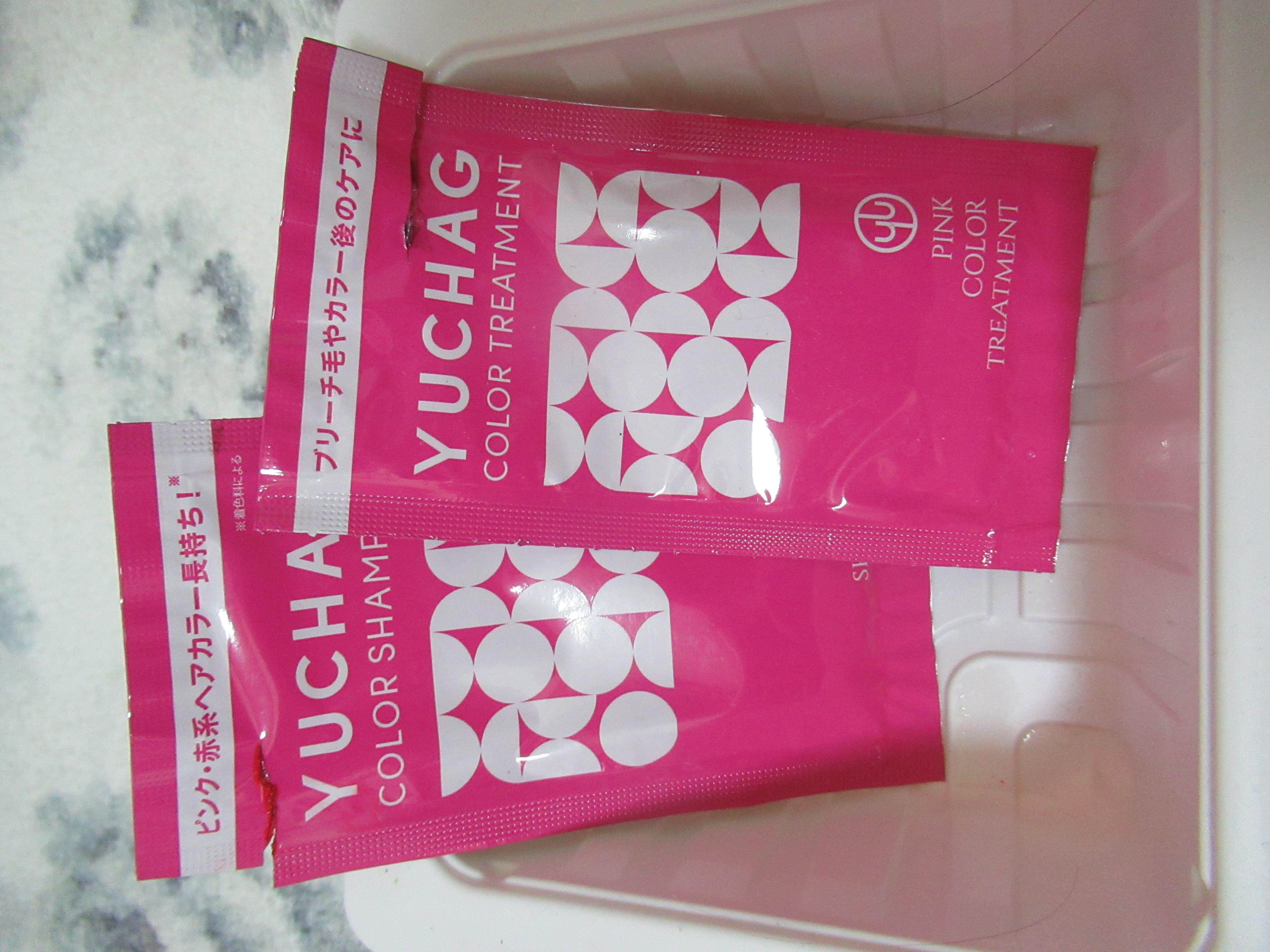 ユチャ　カラーシャンプー/カラートリートメント/YUCHAG/市販シャンプーを使ったクチコミ（1枚目）