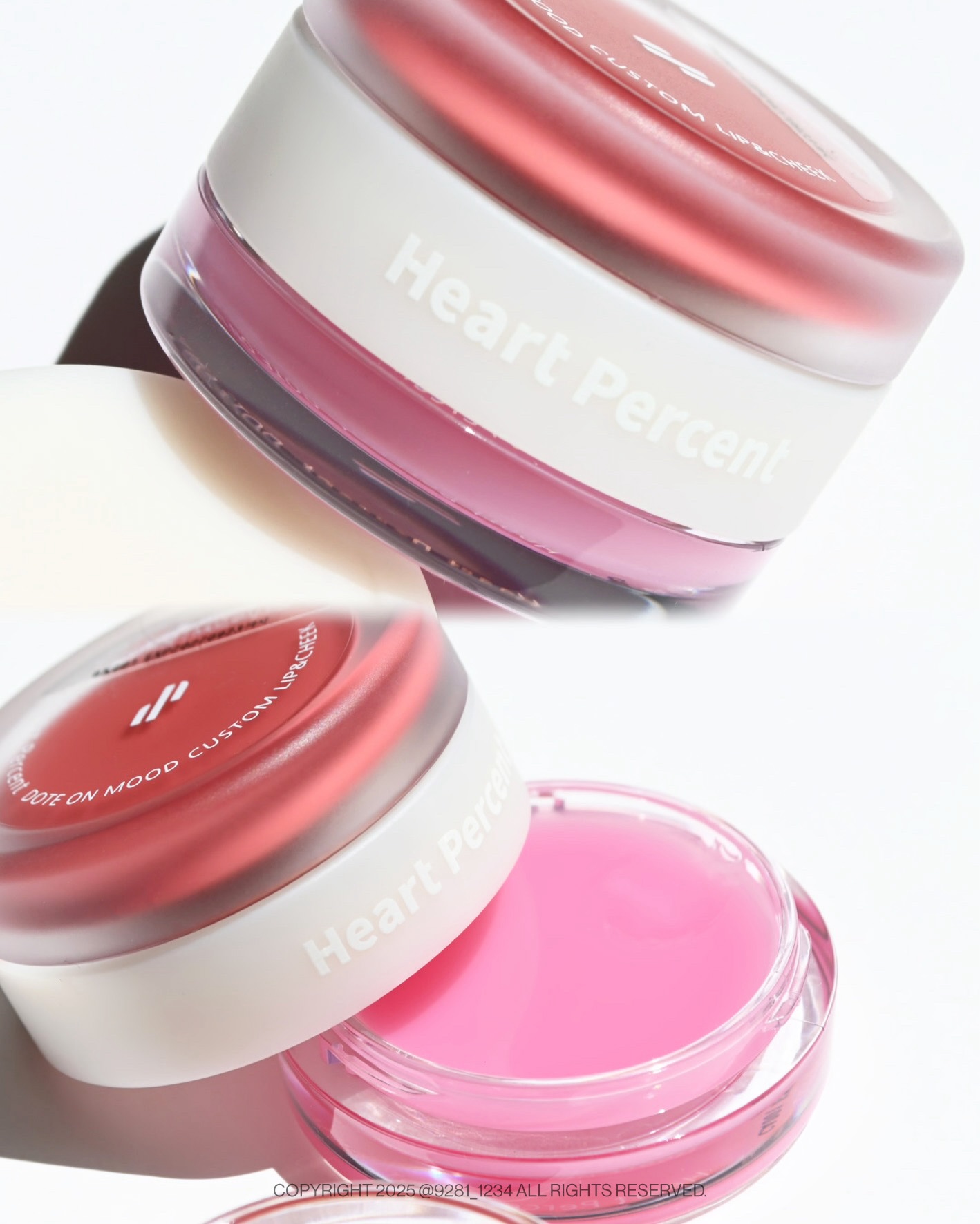 カスタムリップアンドチークシングル M07 プラムローズ/Heart Percent/ジェル・クリームチークを使ったクチコミ（2枚目）