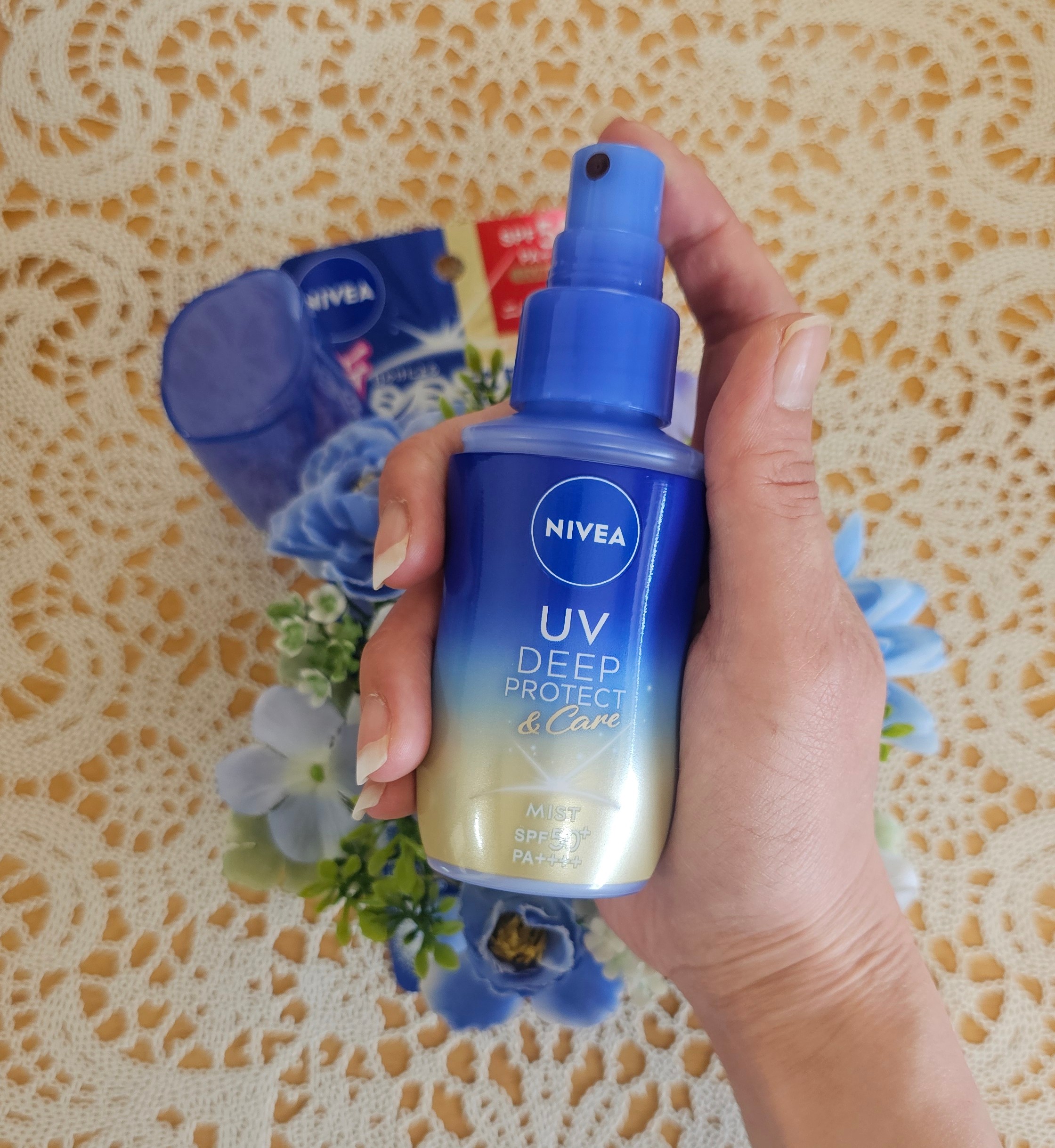 ニベアUV ディーププロテクト＆ケア ミルクミスト/ニベア/日焼け止めミスト・スプレーを使ったクチコミ（3枚目）