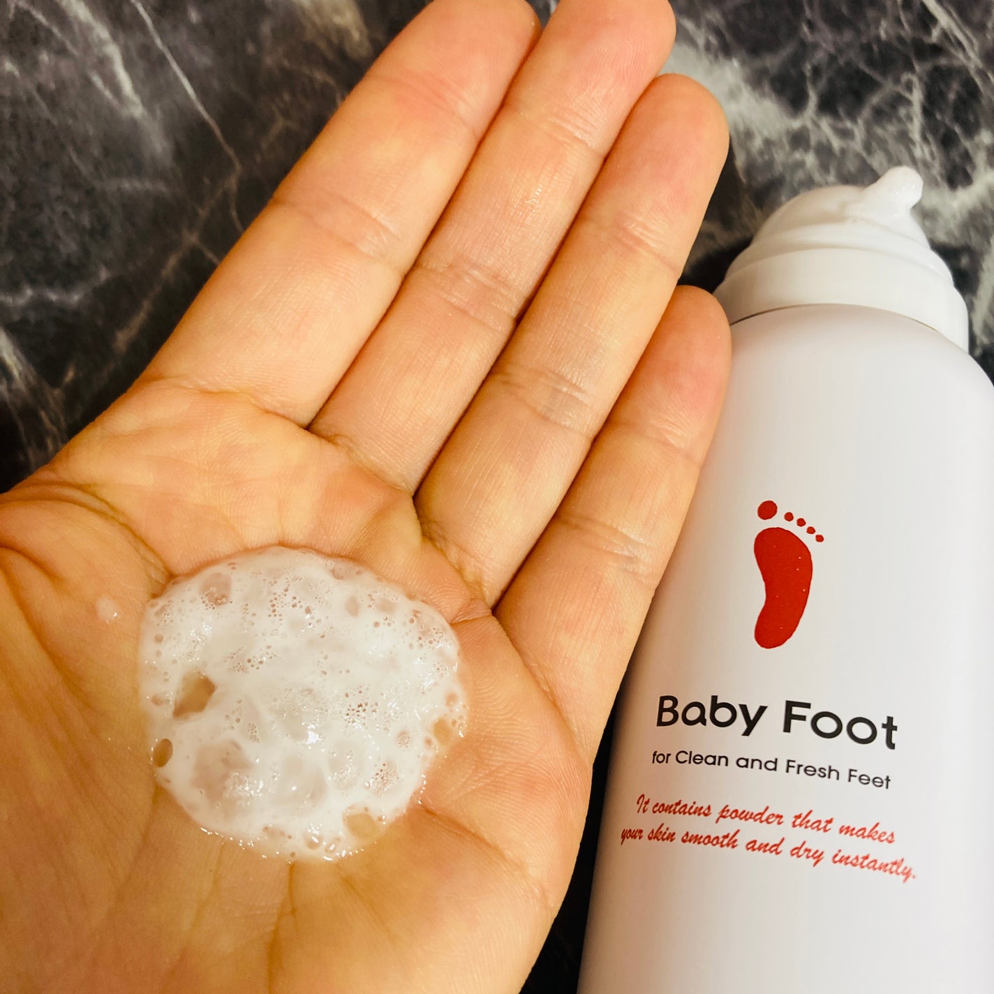 ベビーフット 炭酸泡フットドライシャンプー/ベビーフット/レッグ・フットケアを使ったクチコミ(3枚目)