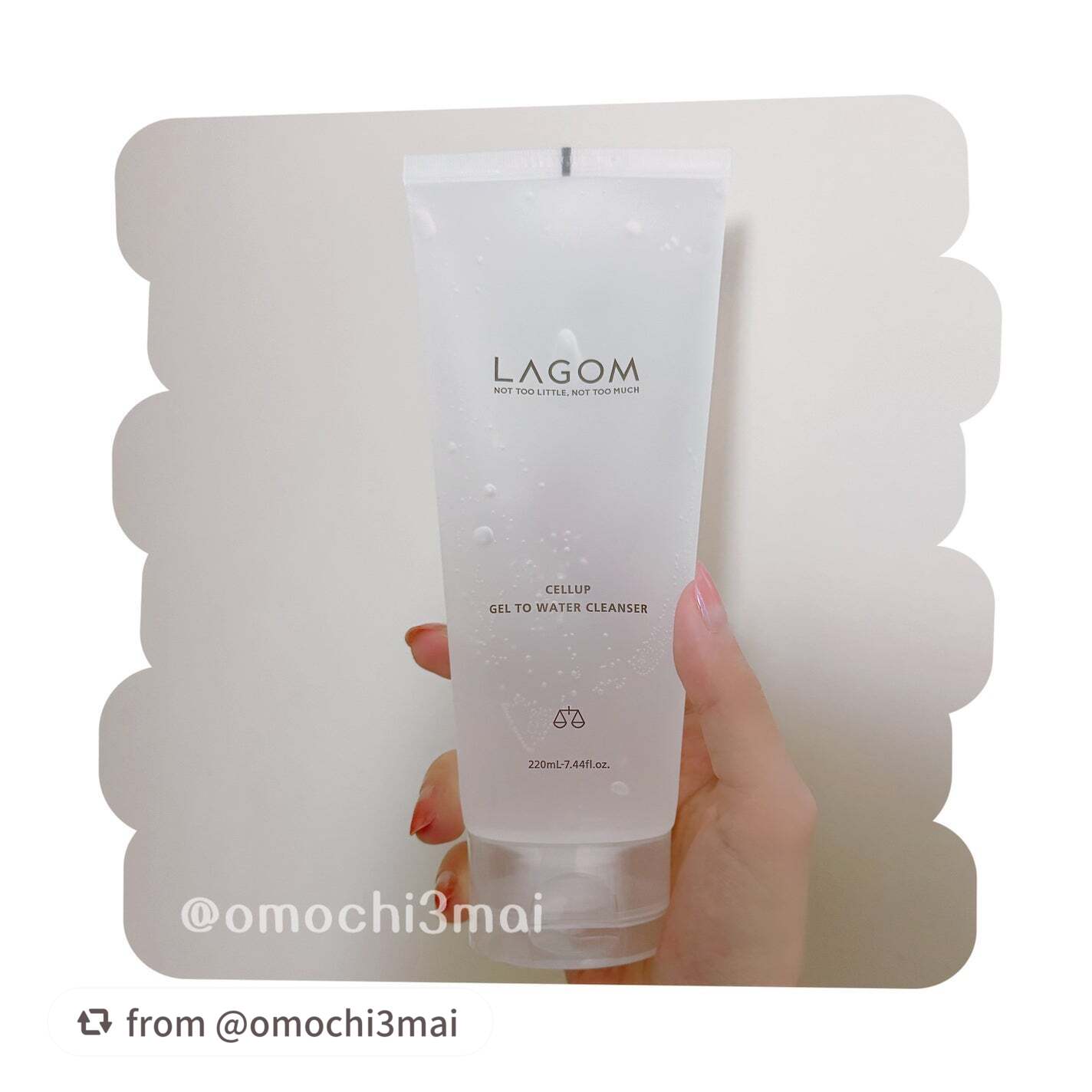 ラゴム ジェルトゥウォーター クレンザー(朝用洗顔)/LAGOM /その他洗顔料を使ったクチコミ(2枚目)