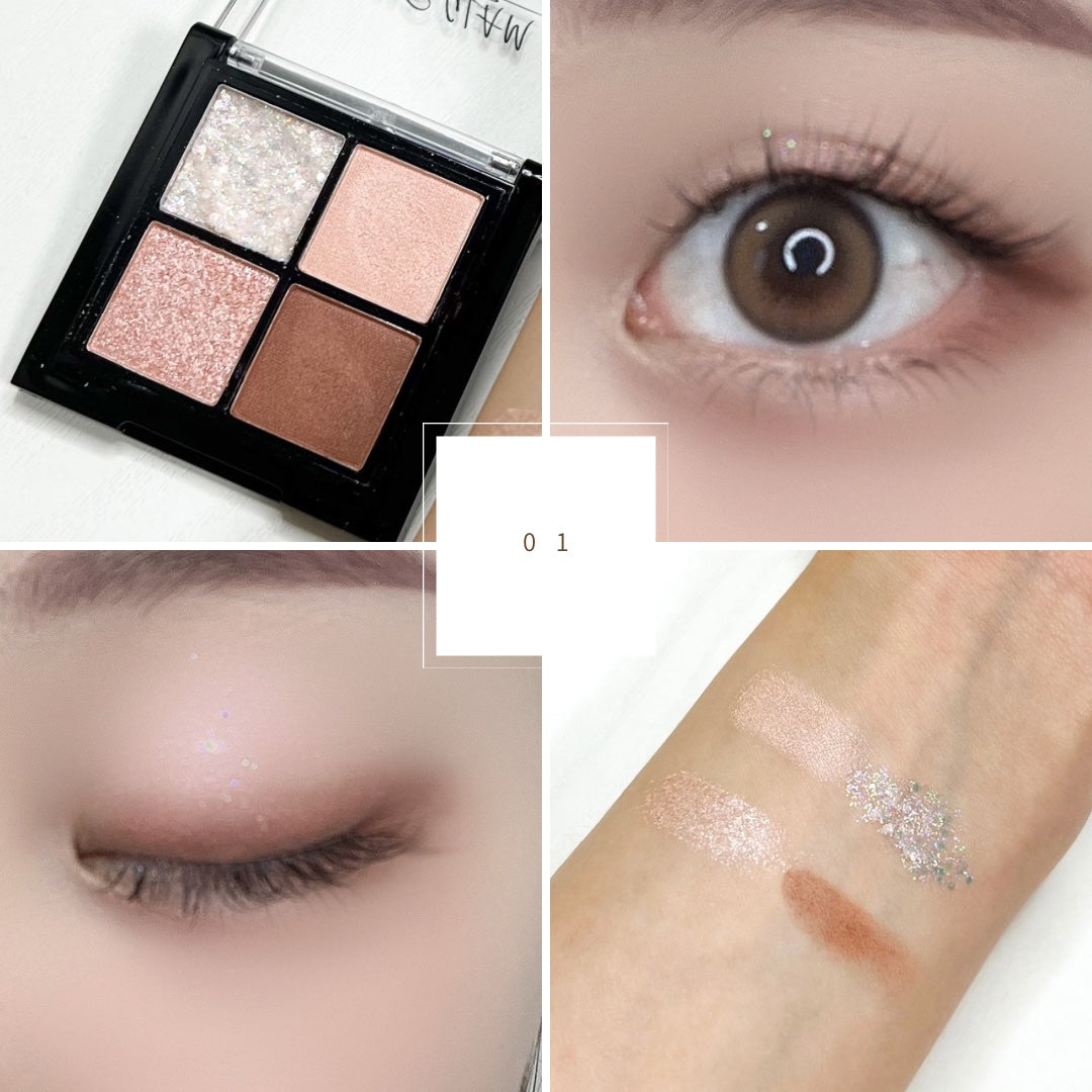 UR GLAM グリッターアイズ /U R GLAM/アイシャドウパレットを使ったクチコミ(3枚目)