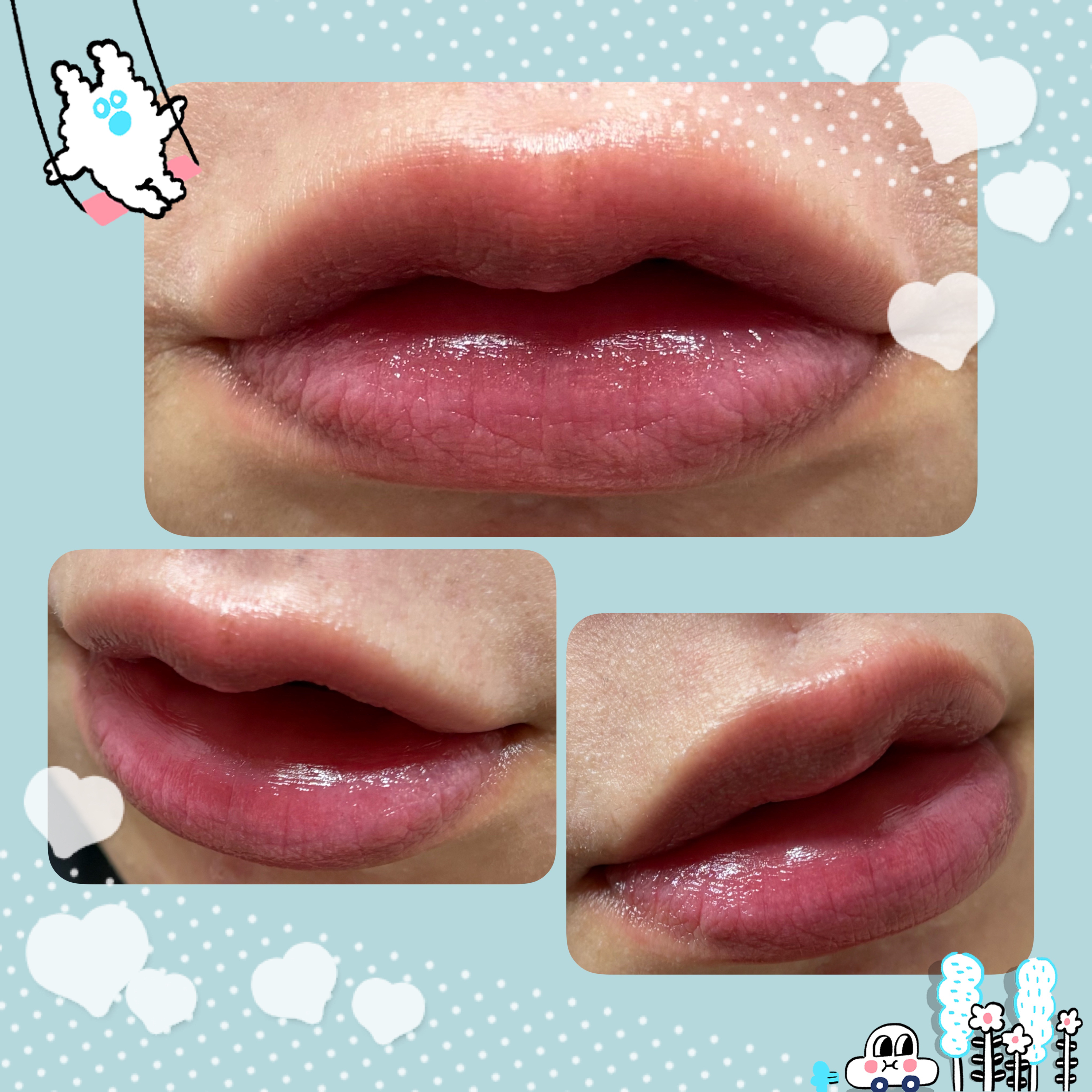 チューインググロウポット 17 ラベンダーもち/dasique/口紅を使ったクチコミ（3枚目）