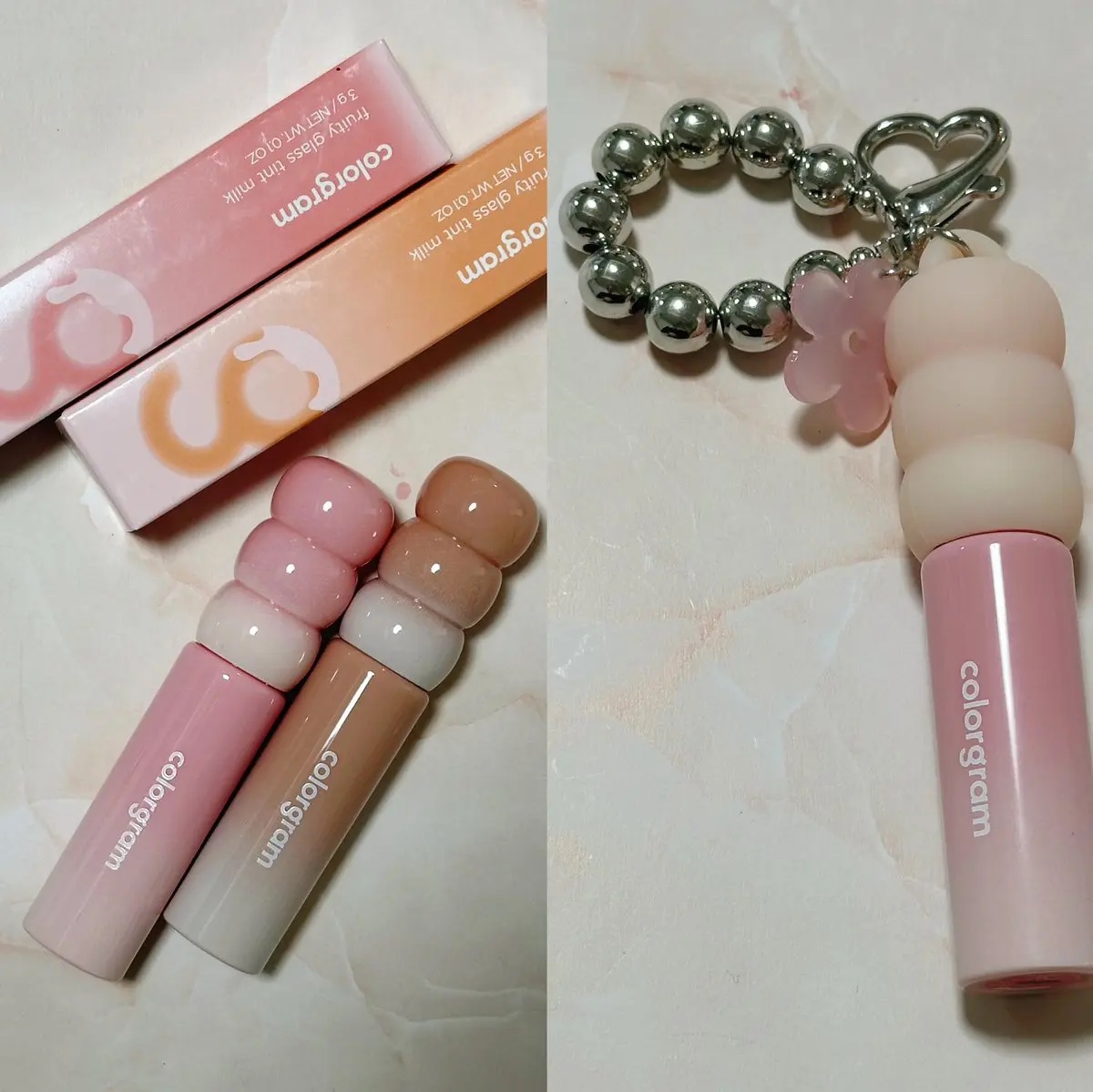 カラーグラム タンフルグラスティントミルク/Colorgram/リップティントを使ったクチコミ（2枚目）