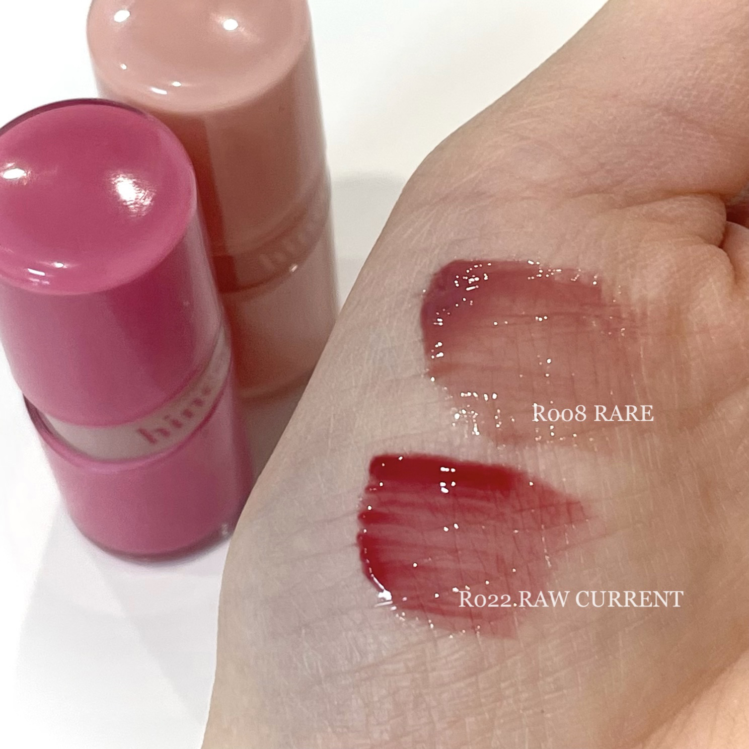 ロウグロウジェルティント R008 レア（ミニ）/hince/リップティントを使ったクチコミ（3枚目）