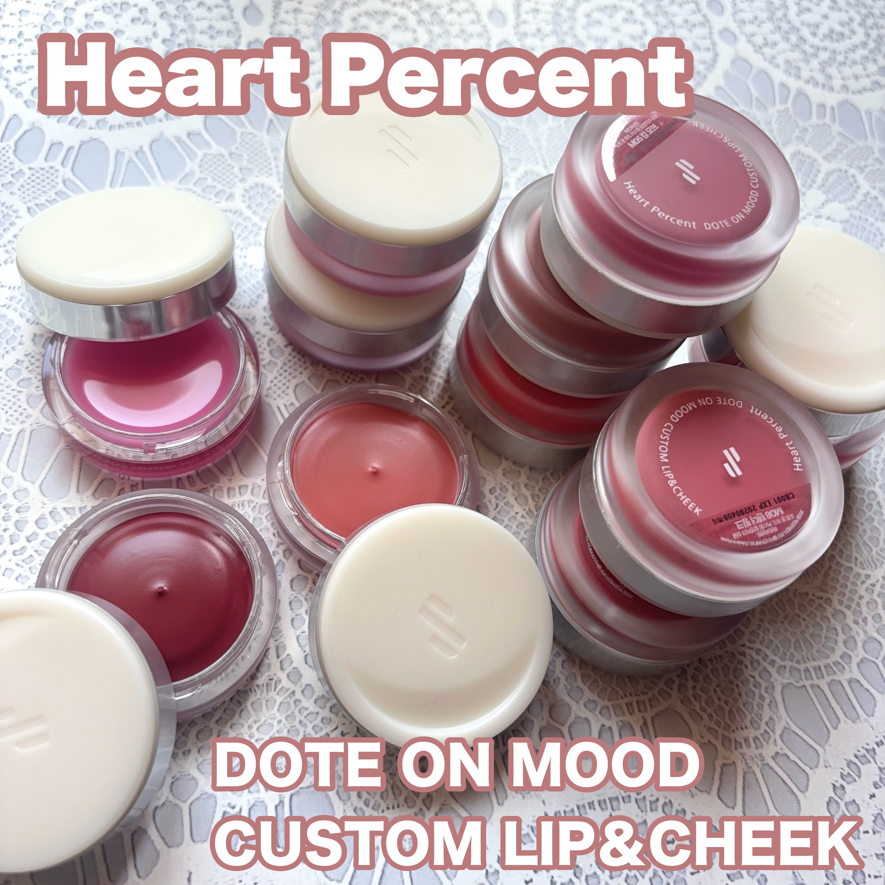 カスタムリップアンドチークシングル M07 プラムローズ/Heart Percent/ジェル・クリームチークを使ったクチコミ（1枚目）