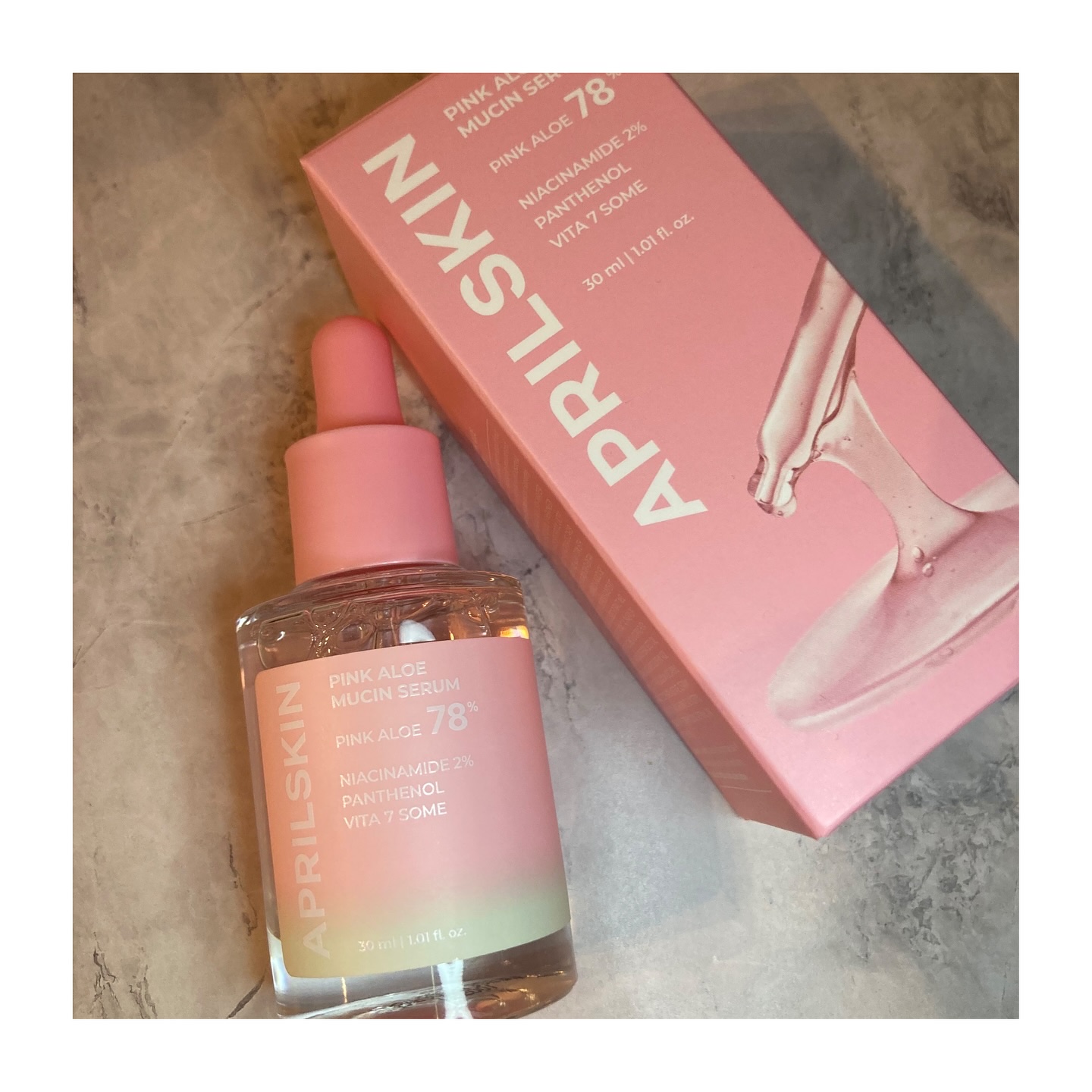 ピンクアロエムチンセラム/APRILSKIN/美容液を使ったクチコミ（1枚目）