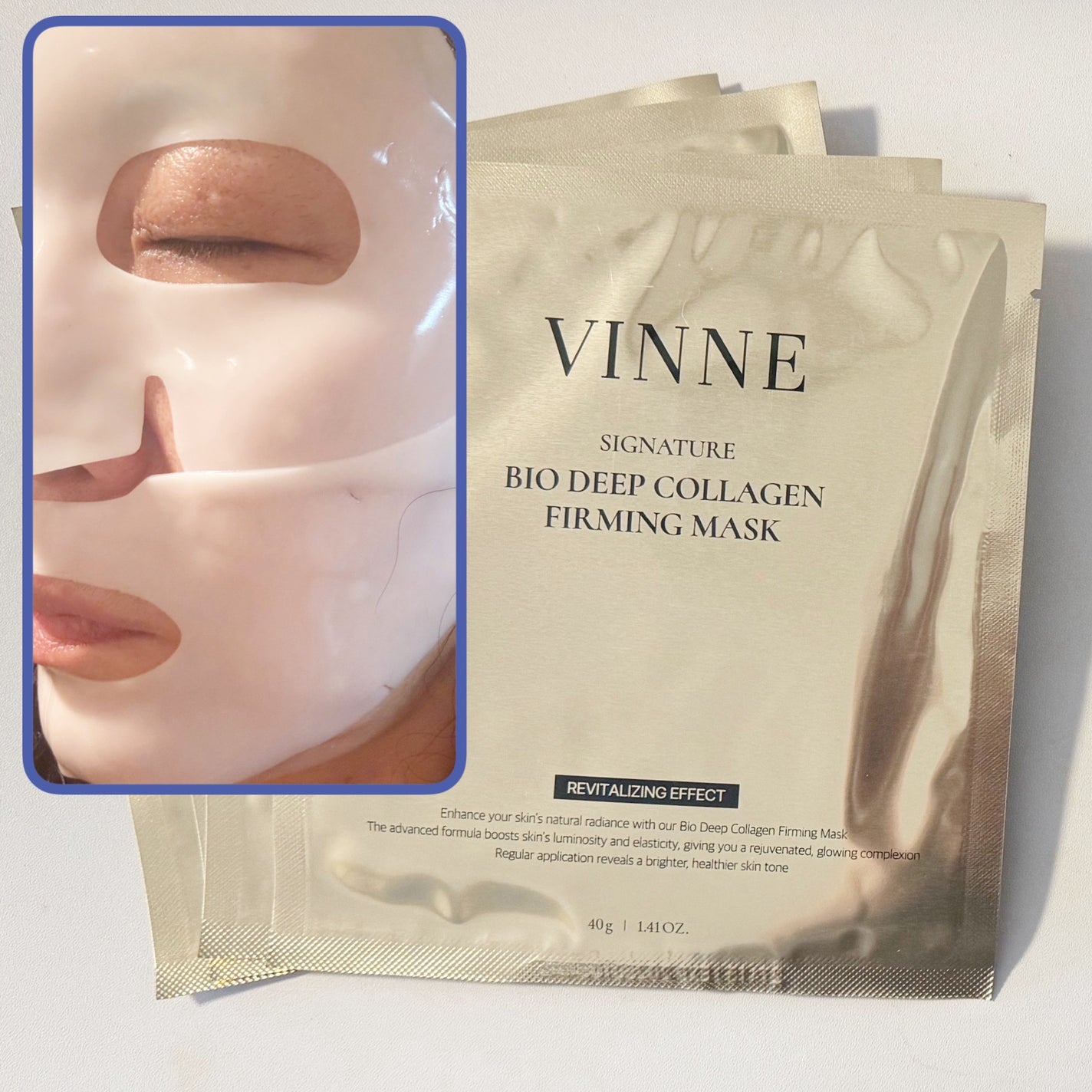 シグニチャーバイオディープコラーゲンファーミングマスク/VINNE /シートマスク・パックを使ったクチコミ(5枚目)