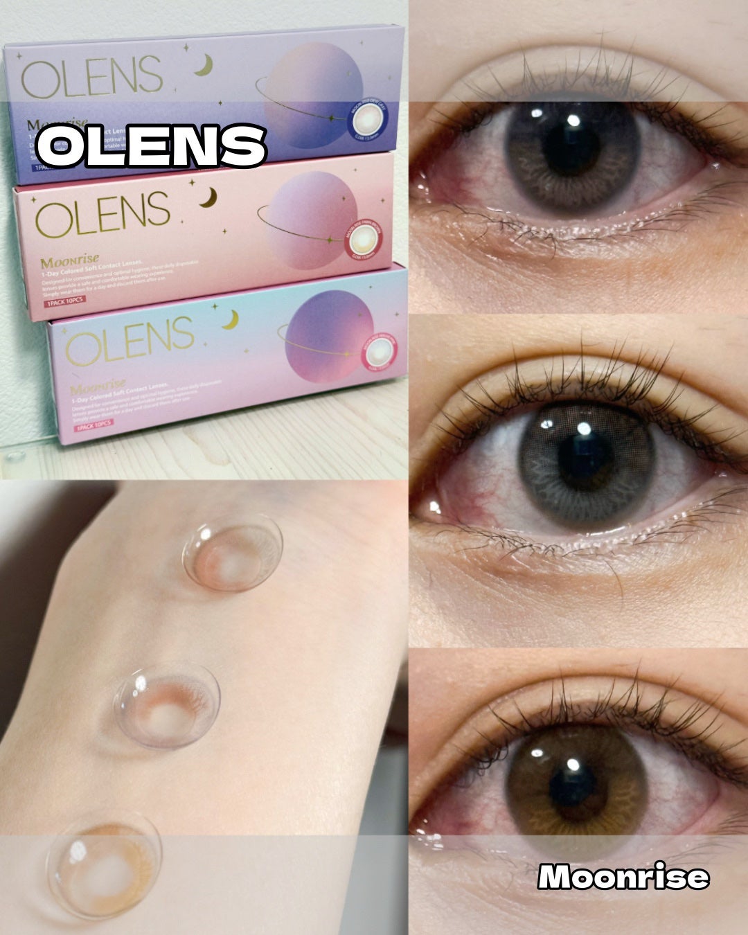 Moonrise 1day/OLENS/ワンデー(1DAY)カラコンを使ったクチコミ(1枚目)