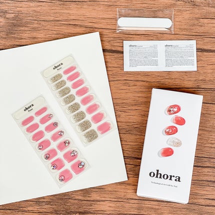 セミキュアジェルネイル(ハンド)/ohora/ネイルシールを使ったクチコミ(2枚目)