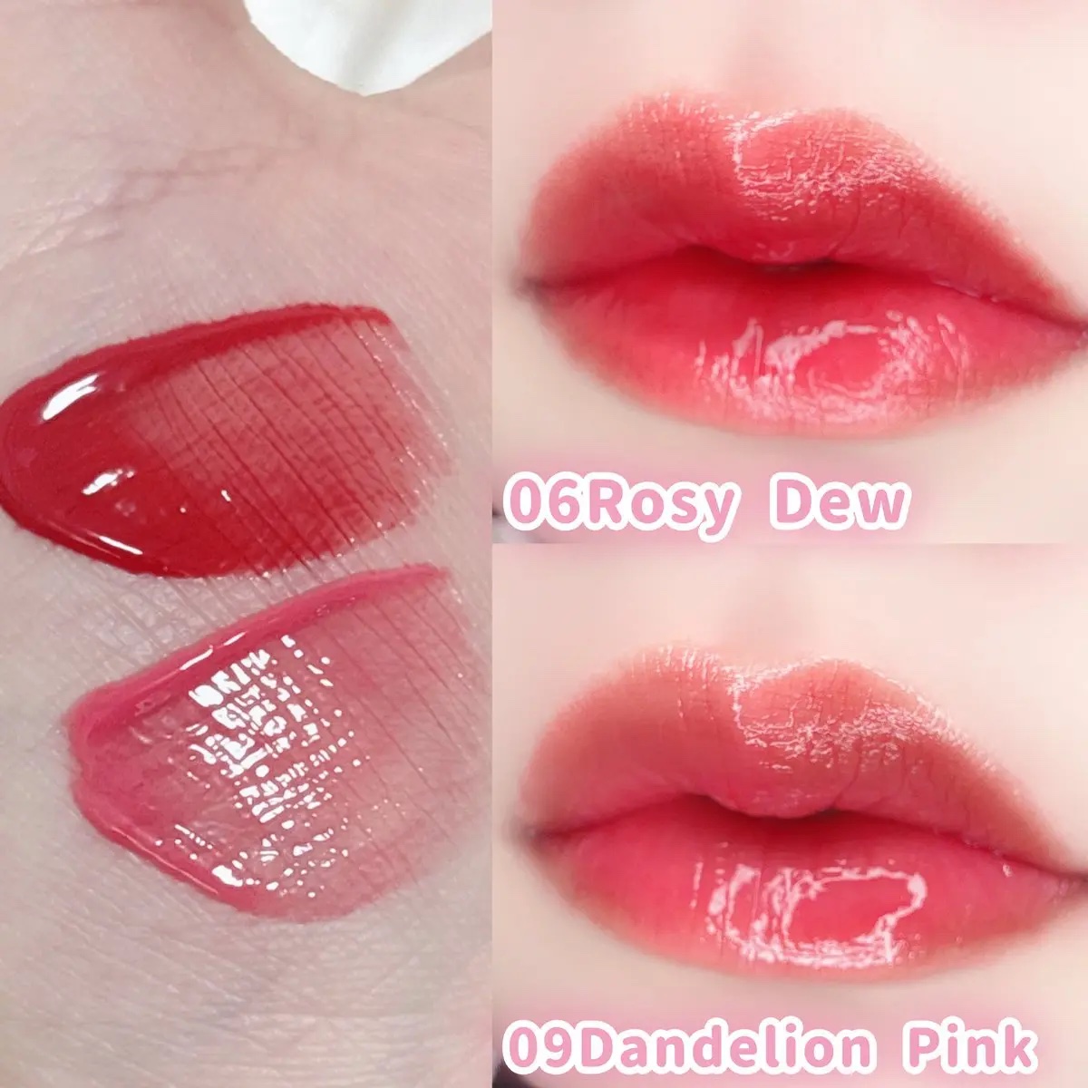 ジューシーデューイグロウティント/dasique/リップティントを使ったクチコミ（2枚目）