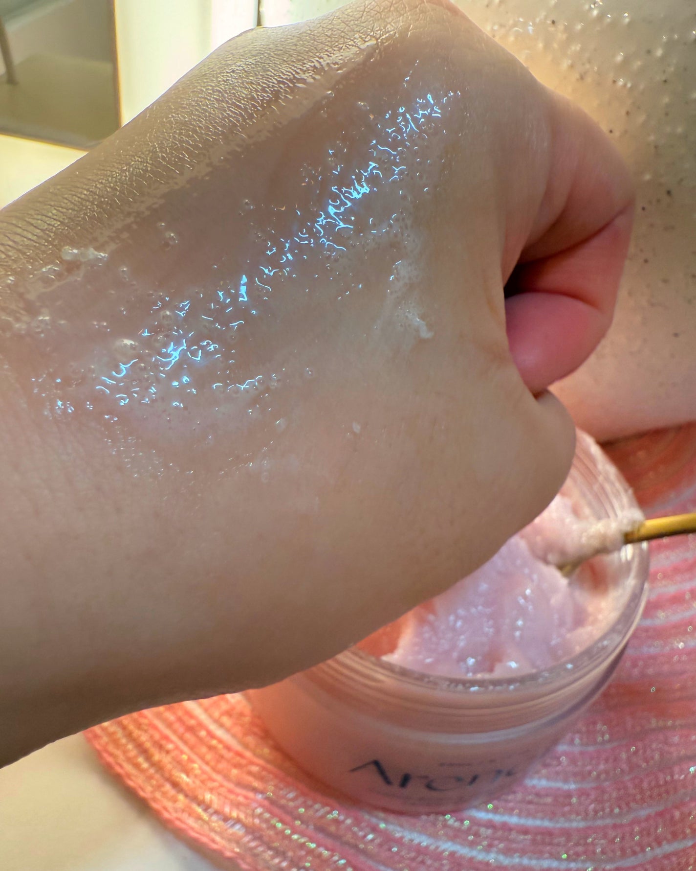 フレッシュクラウドスクラブ ラベンダー&ペア/アレンシア/ボディスクラブを使ったクチコミ(3枚目)