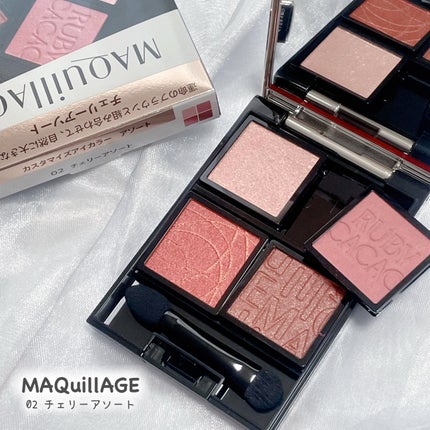 ドラマティックアイカラー (パウダー)/(クリーム) PK142 バニラシュガー/マキアージュ/アイシャドウパレットを使ったクチコミ(1枚目)