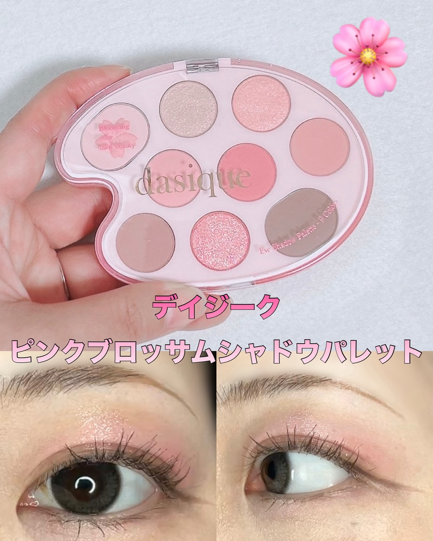 シャドウパレット 30 チェリーブロッサム /dasique/アイシャドウパレットを使ったクチコミ（1枚目）