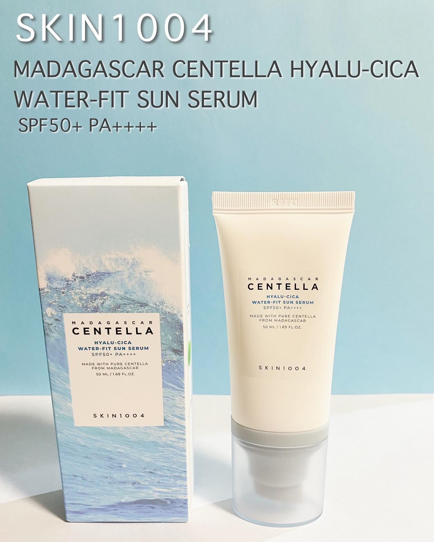 ヒアルーシカ ウォーターフィット サンセラム/SKIN1004/日焼け止めローションを使ったクチコミ(1枚目)