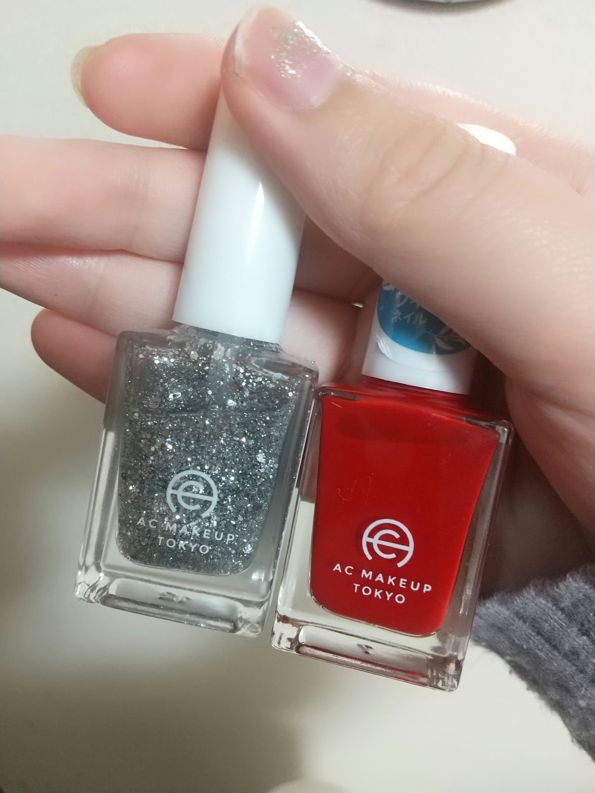 ACネイルエナメル 009 シルバー グリッター