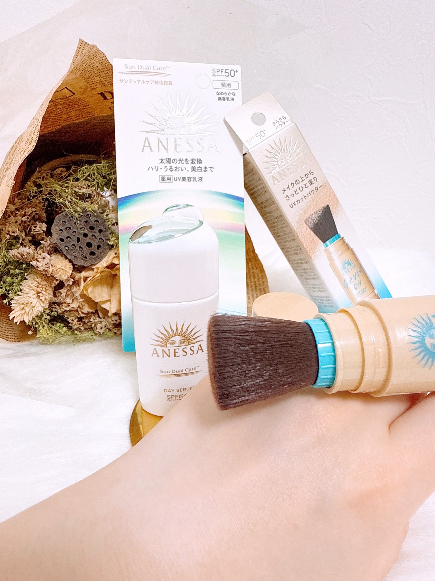 アネッサ パーフェクト UV ブラッシュオンパウダー/アネッサ/日焼け止めパウダーを使ったクチコミ(7枚目)