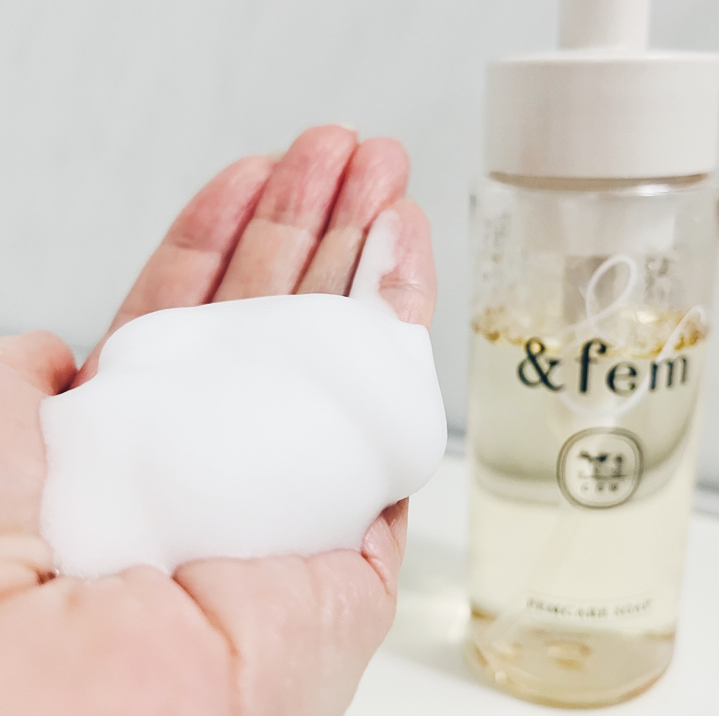 アンドフェム フェムケア泡ソープ/＆fem/デリケートゾーンケアを使ったクチコミ（2枚目）