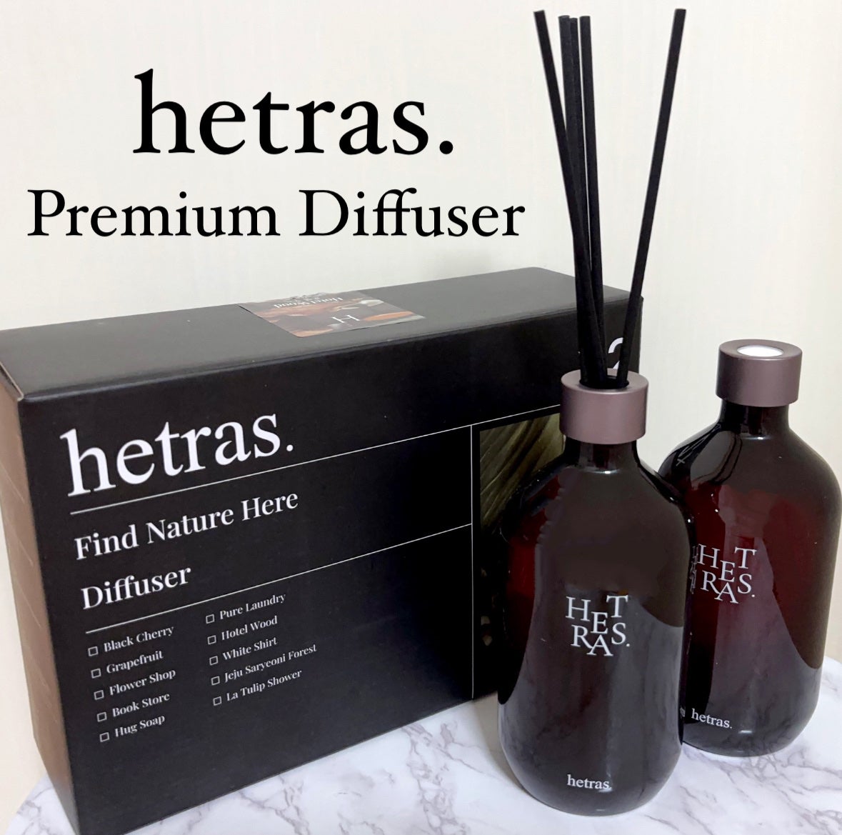 プレミアムディフューザー/hetras/ルームフレグランスを使ったクチコミ(1枚目)