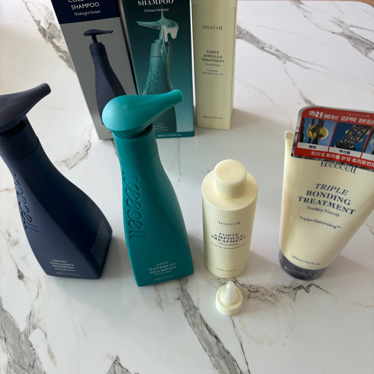 ナイトコラーゲンシャンプーミッドナイトフォレスト/treecell/市販シャンプーを使ったクチコミ(1枚目)
