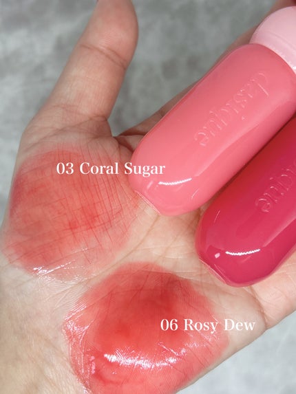 ジューシーデューイグロウティント/dasique/リップティントを使ったクチコミ(2枚目)