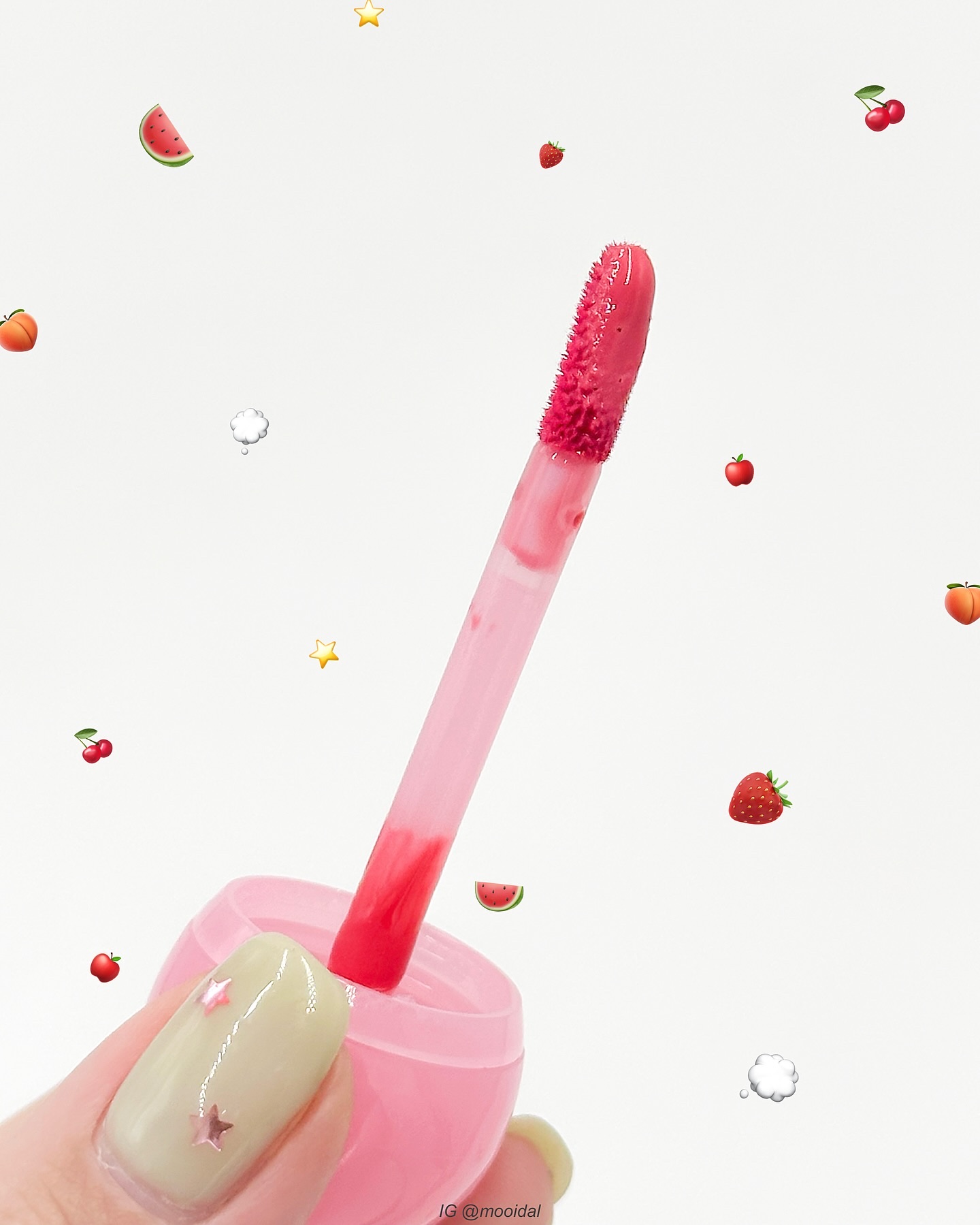 ジューシーデューイグロウティント/dasique/リップティントを使ったクチコミ（2枚目）