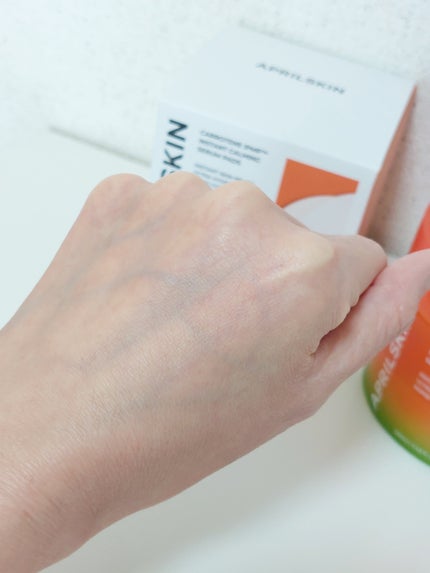 カロテンIPMP(TM) ブレミッシュカーミングセラムパッド/APRILSKIN/トナーパッドを使ったクチコミ(4枚目)