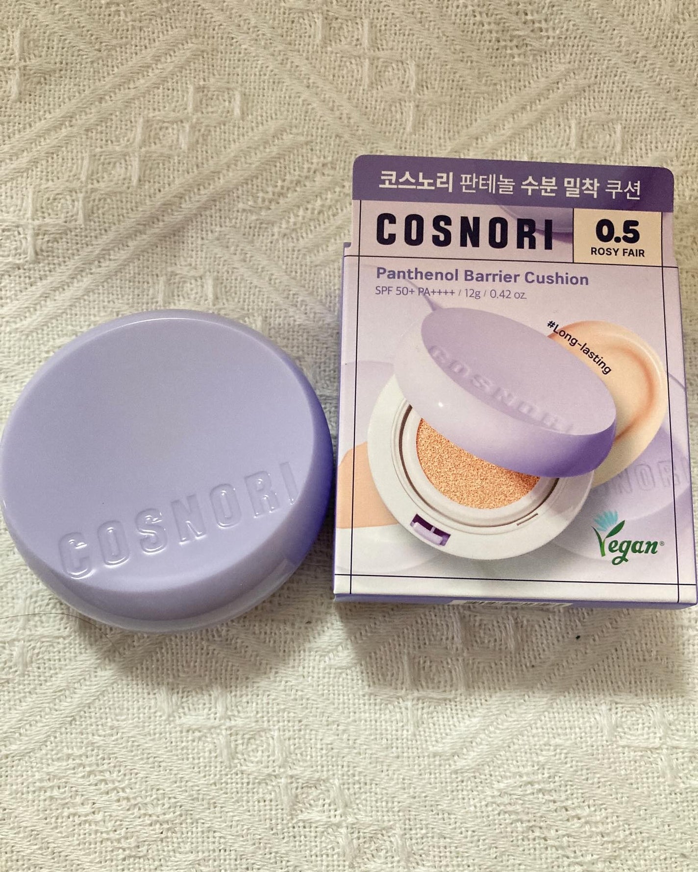 パンテノールバリアクッション/COSNORI/クッションファンデーションを使ったクチコミ(4枚目)