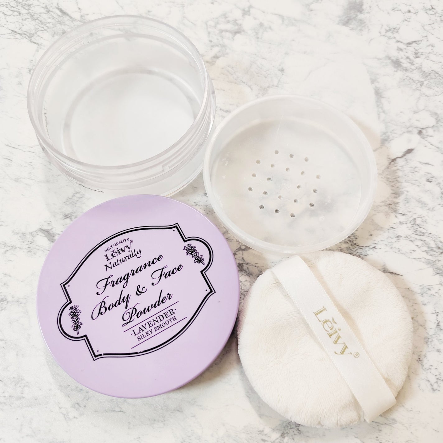 フレグランス ボディ&フェイスパウダー ラベンダー/Leivy/ルースパウダーを使ったクチコミ(1枚目)