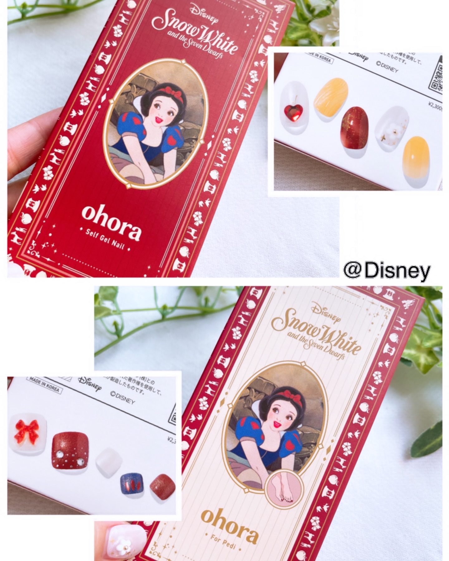 ハンド＆ペディキュアセット Disney collection/ohora/ネイルシールを使ったクチコミ（2枚目）